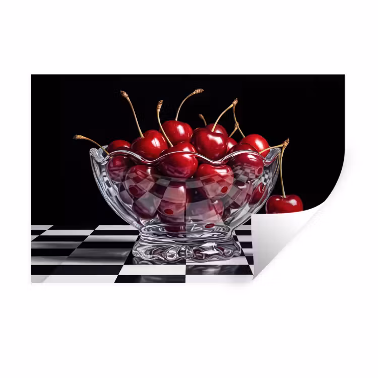 Muursticker - Eten - Kersen - Rood — 1