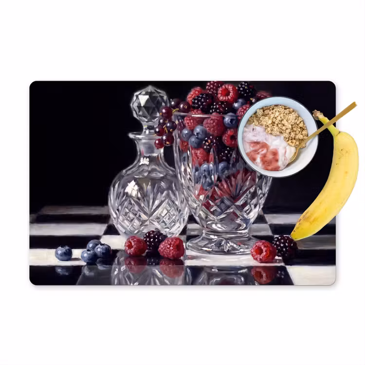 Placemat - 6 stuks - Bessen - Kristal - Stilleven — 1