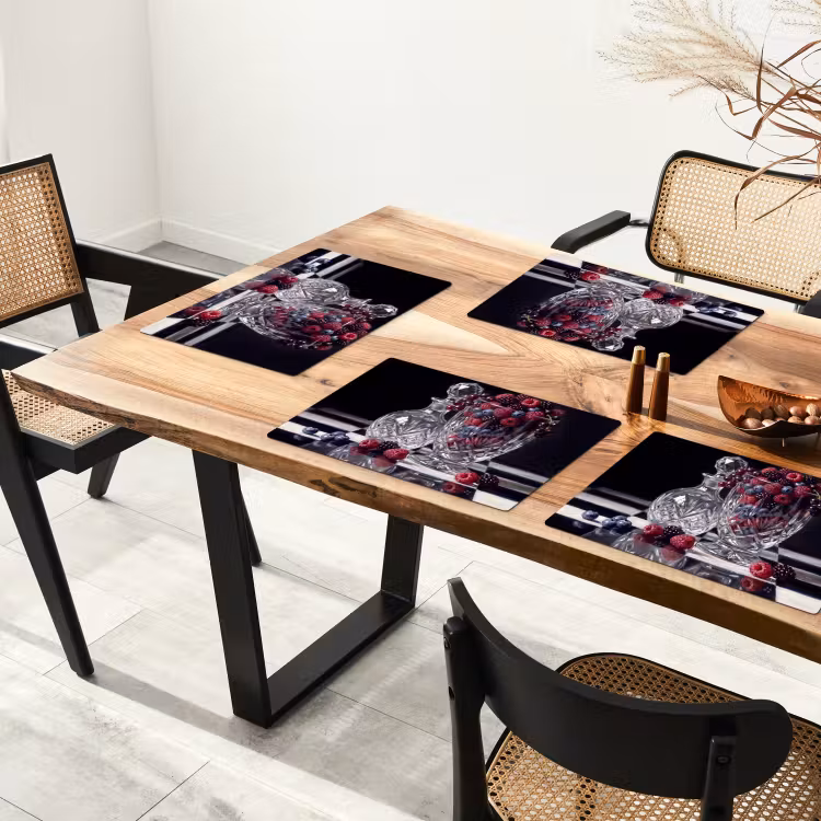 Placemat - 6 stuks - Bessen - Kristal - Stilleven — 5