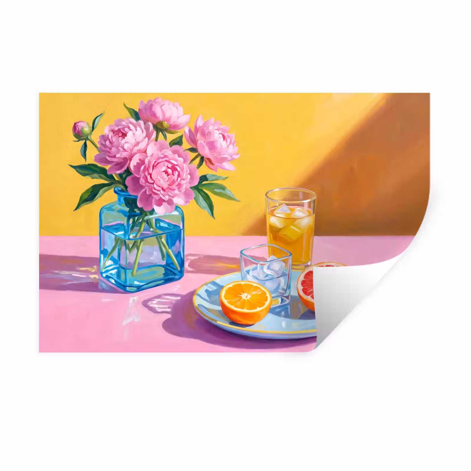 Muursticker - Bloemen - Roze - Modern — 1