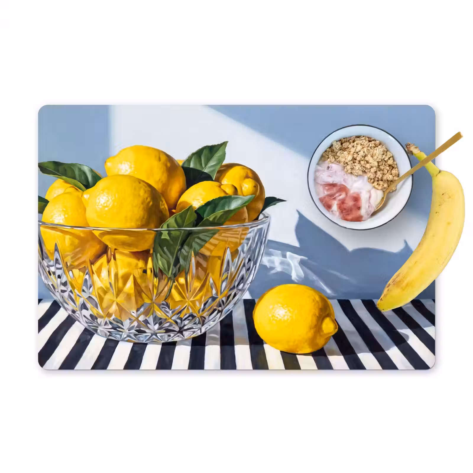 Placemat - 6 stuks - Citroenen - Fruit - Geel — 1