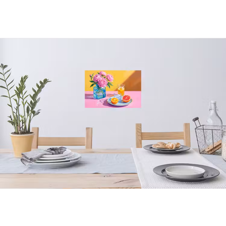 Muursticker - Bloemen - Roze - Modern — 3