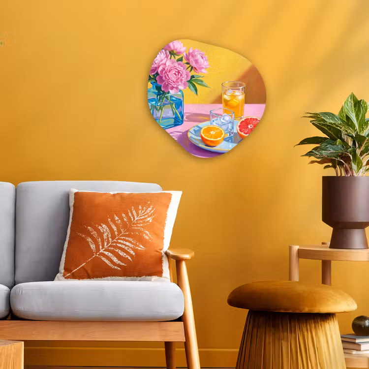 Organisch schilderij - Forex - Bloemen - Roze - Modern — 3