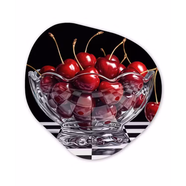 Organisch schilderij - Forex - Eten - Kersen - Rood — 1