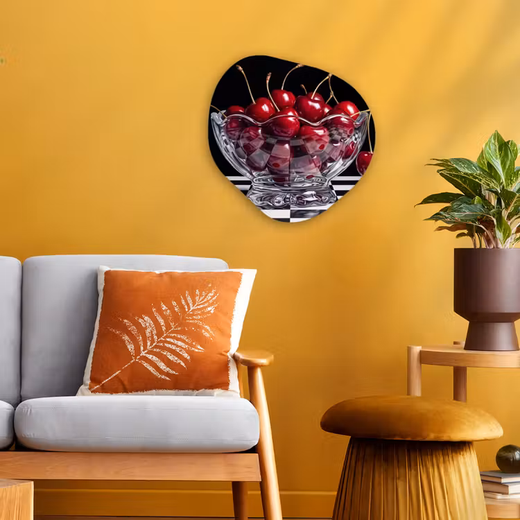 Organisch schilderij - Forex - Eten - Kersen - Rood — 3