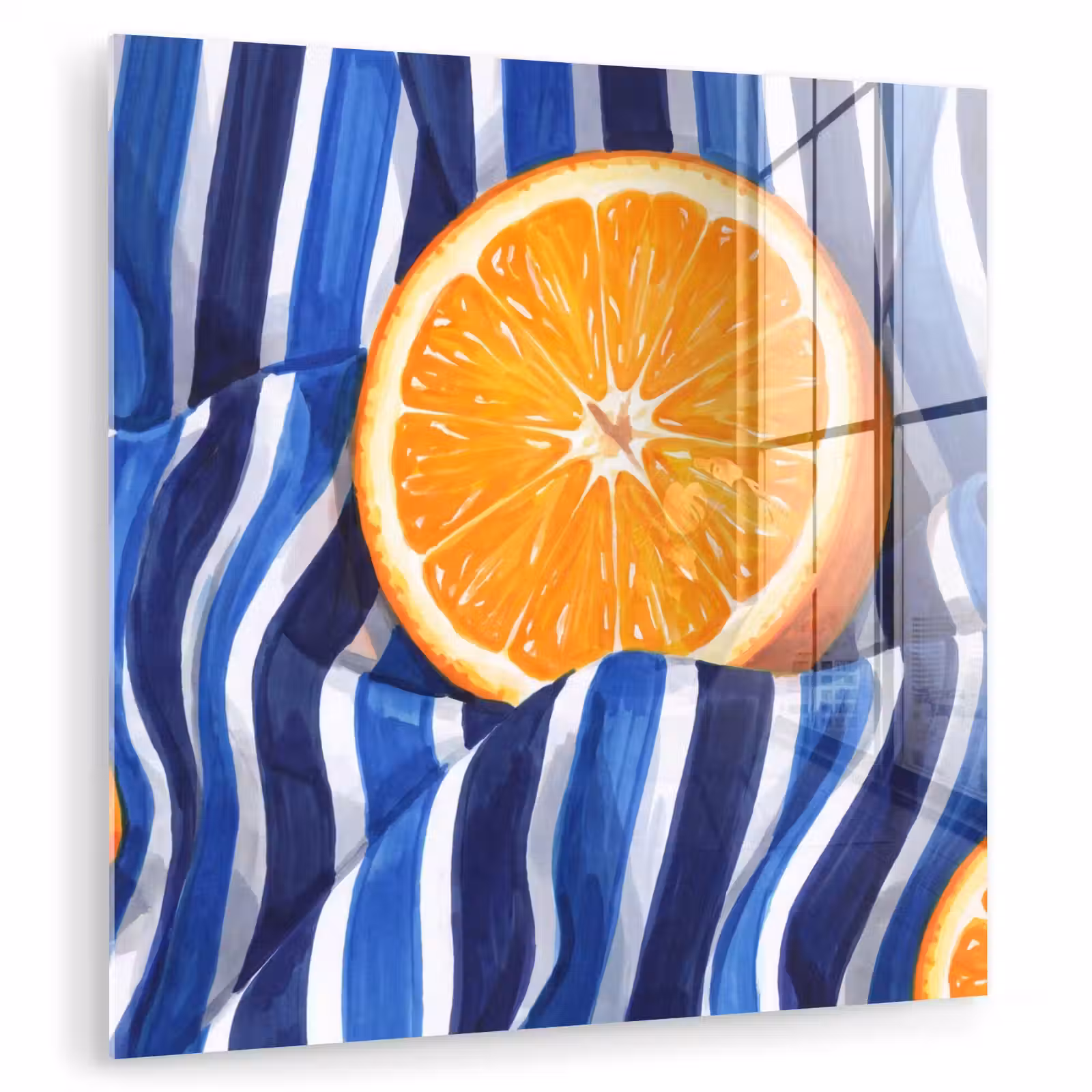 Glas schilderij - Eten - Fruit - Oranje — 1