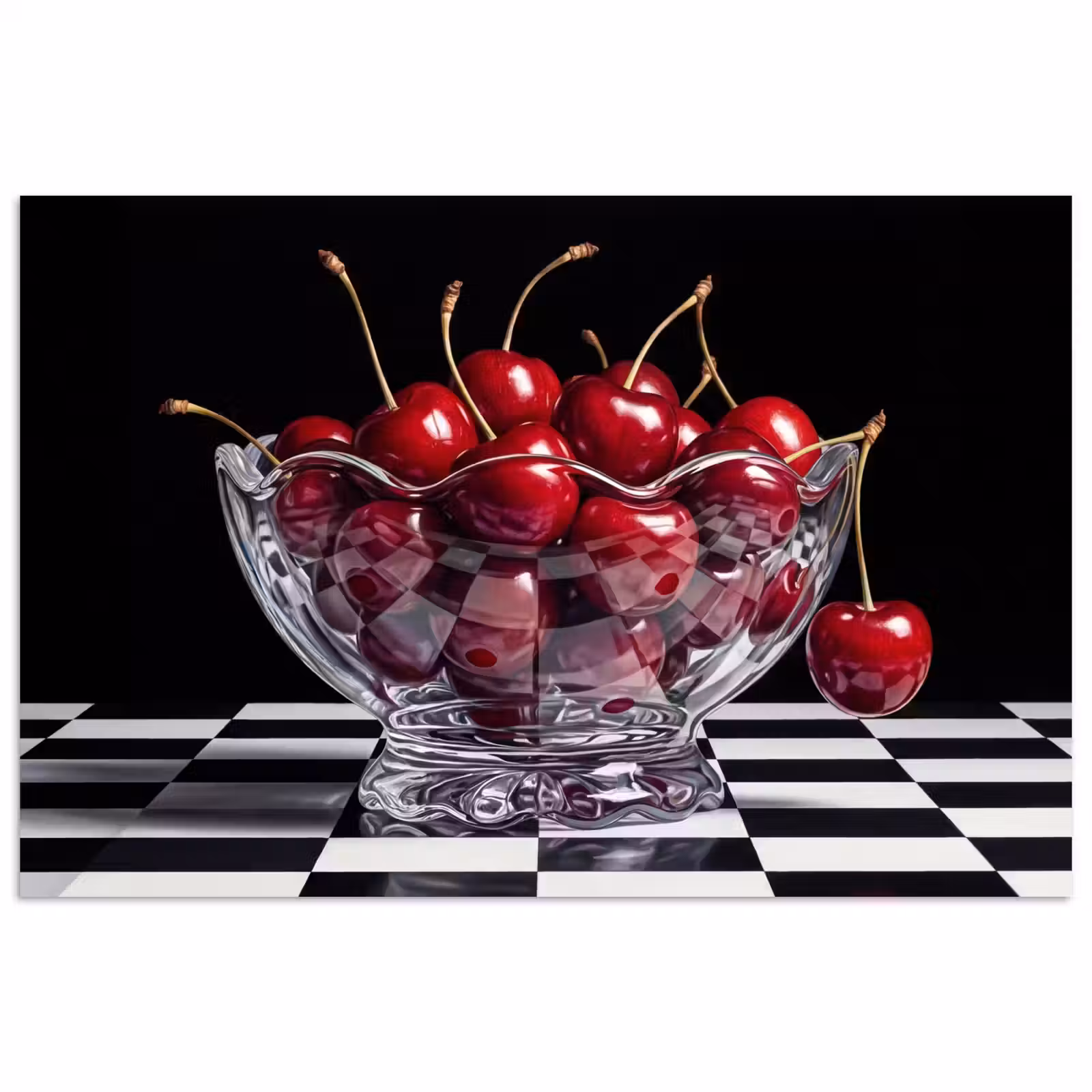 Poster - Eten - Kersen - Rood — 1