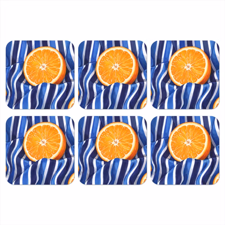Onderzetter - Eten - Fruit - Oranje — 1