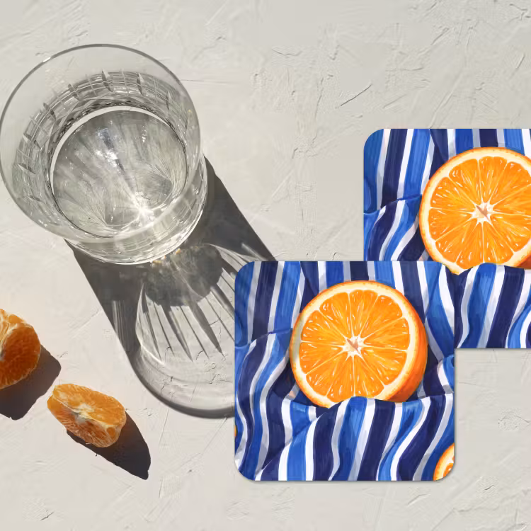 Onderzetter - Eten - Fruit - Oranje — 2