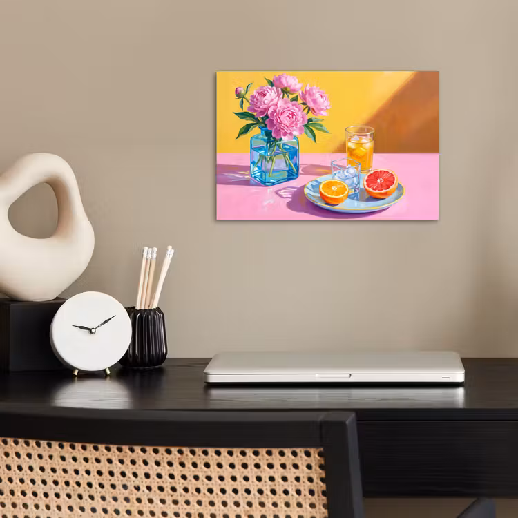 Poster - Bloemen - Roze - Modern — 2