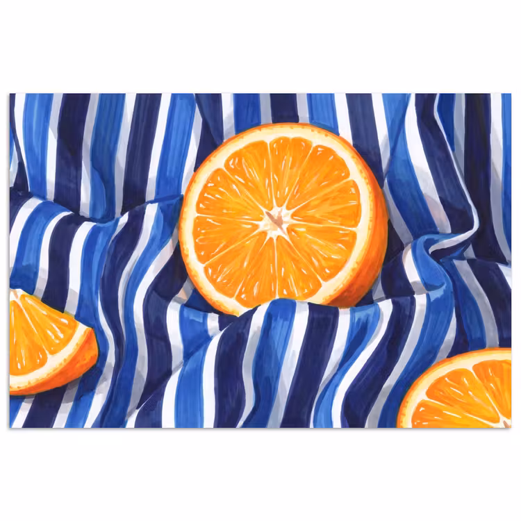 Poster - Eten - Fruit - Oranje — 1