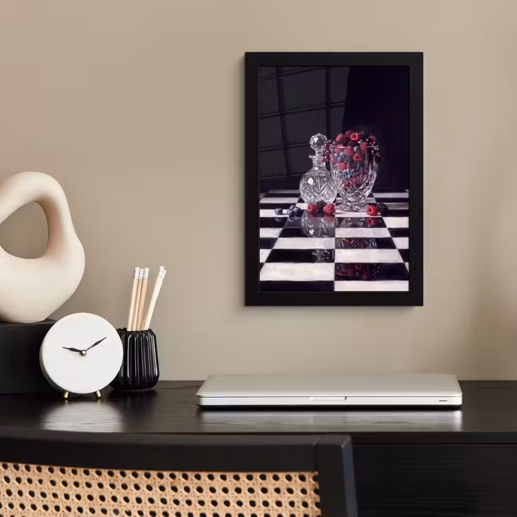 Poster met lijst - Bessen - Kristal - Stilleven — 2