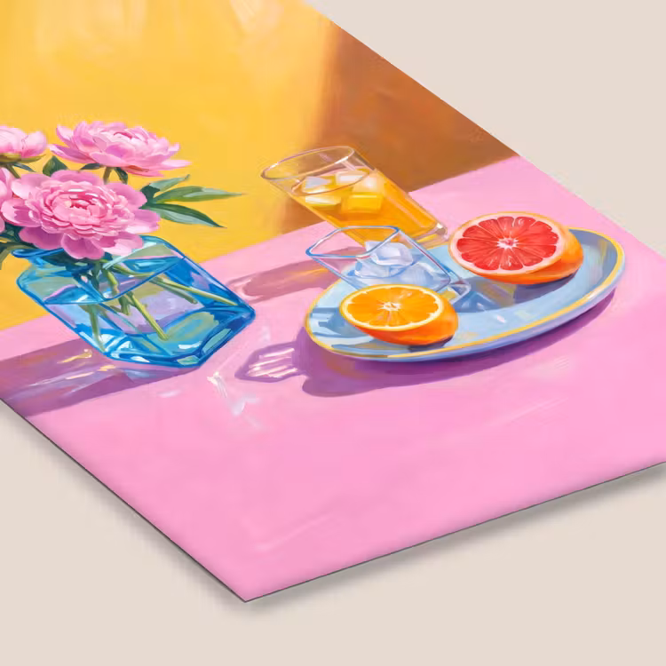 Poster met lijst - Bloemen - Roze - Modern — 7