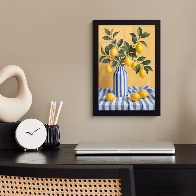 Poster met lijst - Citroen - Stilleven - Modern — 2