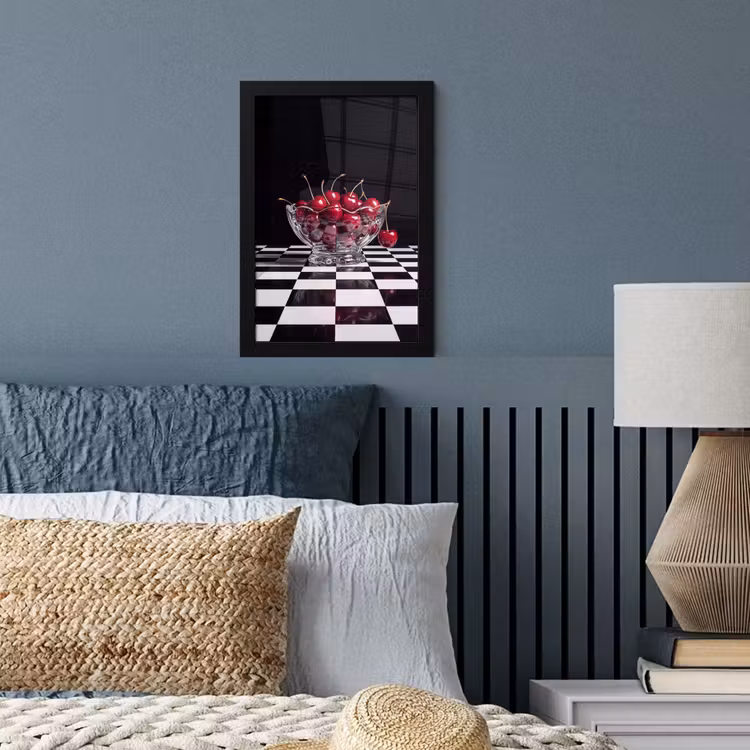 Poster met lijst - Eten - Kersen - Rood — 3