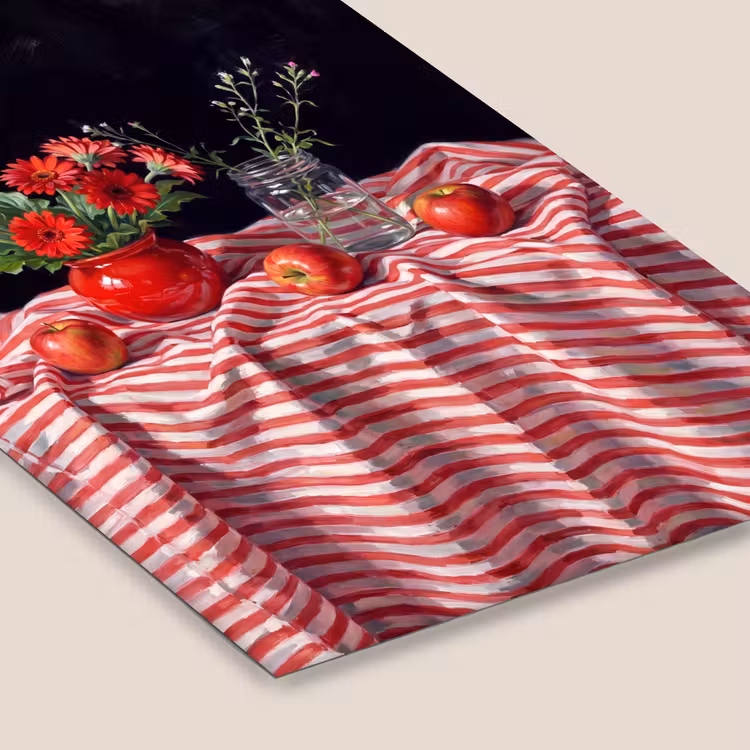 Poster met lijst - Rode bloemen - Vaas — 7
