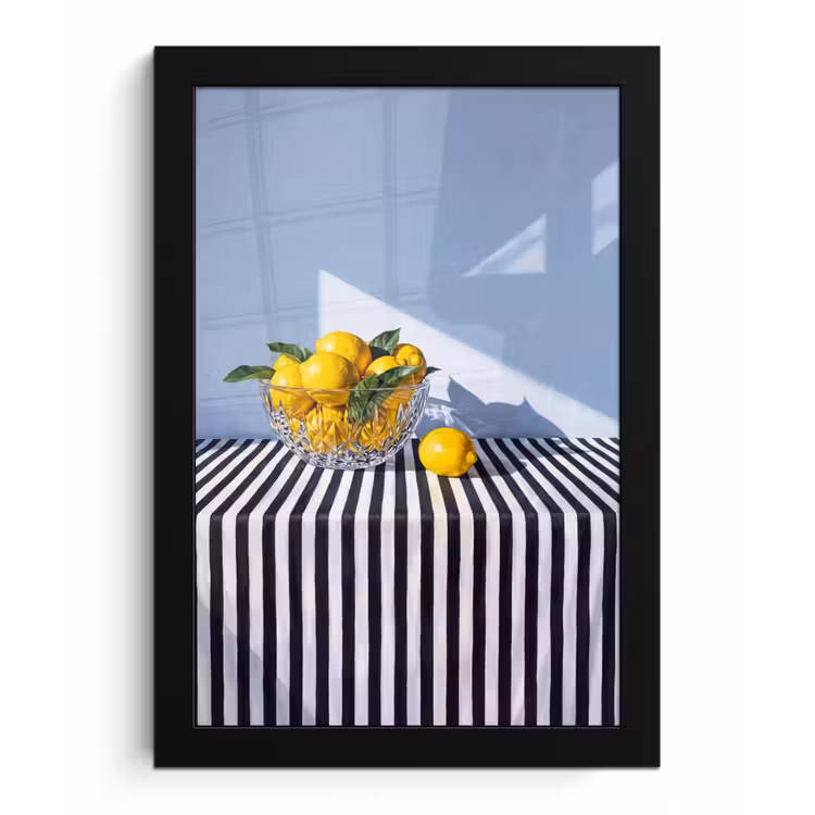 Poster met lijst - Citroenen - Fruit - Geel — 1