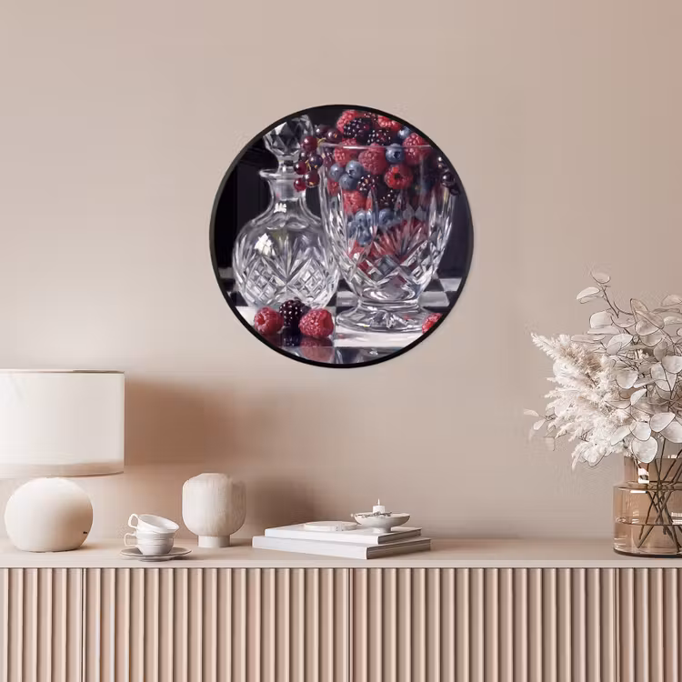 Ronde fotolijst - Bessen - Kristal - Stilleven — 5