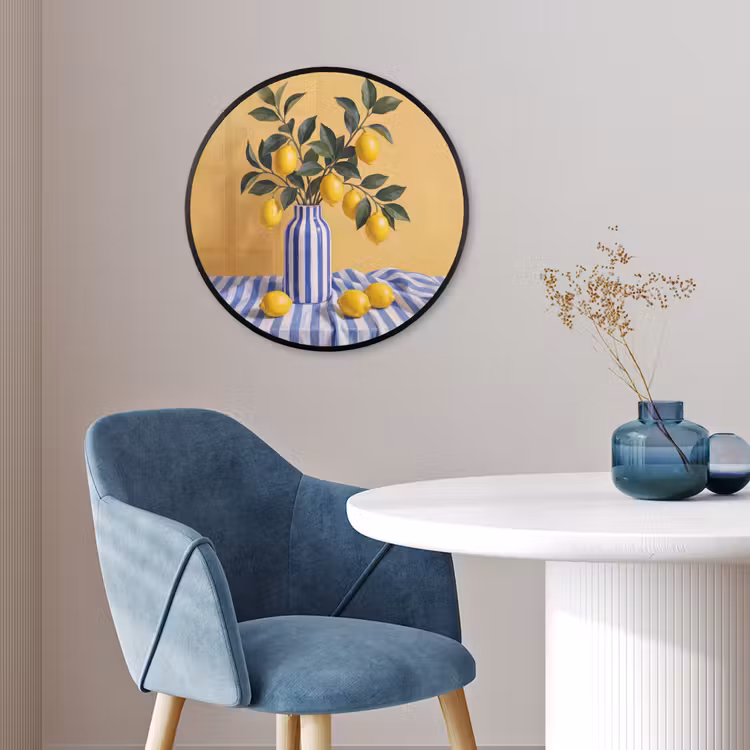 Ronde fotolijst - Citroen - Stilleven - Modern — 4