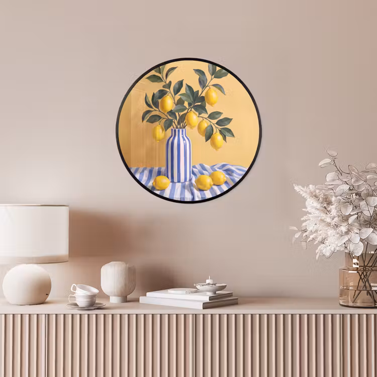 Ronde fotolijst - Citroen - Stilleven - Modern — 5
