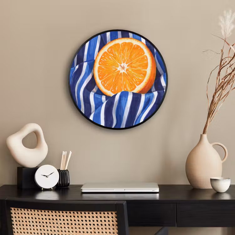Ronde fotolijst - Eten - Fruit - Oranje — 3