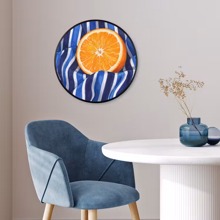 Ronde fotolijst - Eten - Fruit - Oranje — 4
