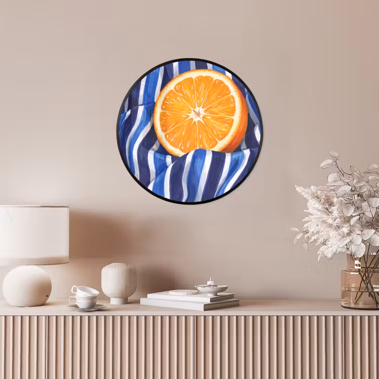 Ronde fotolijst - Eten - Fruit - Oranje — 5