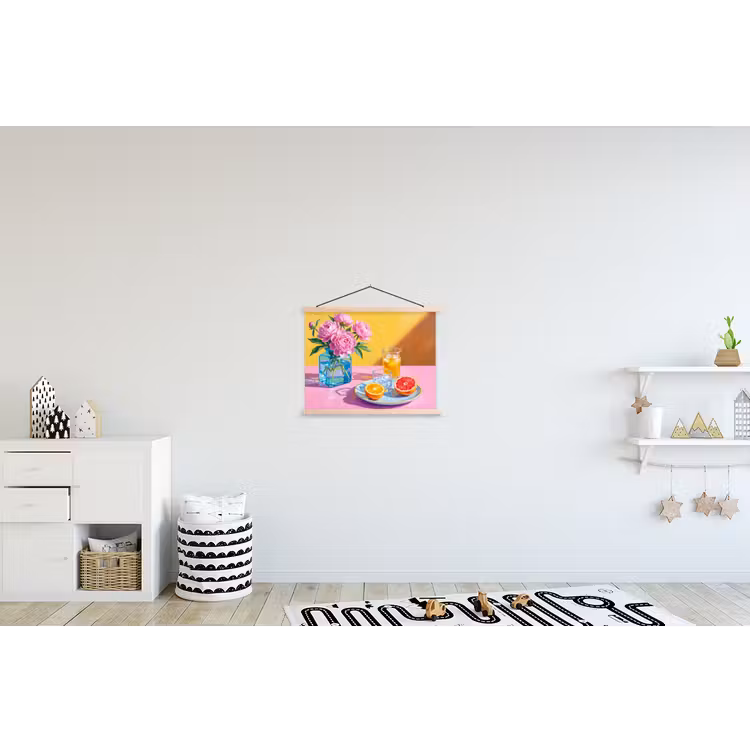 Schoolplaat - Bloemen - Roze - Modern — 3