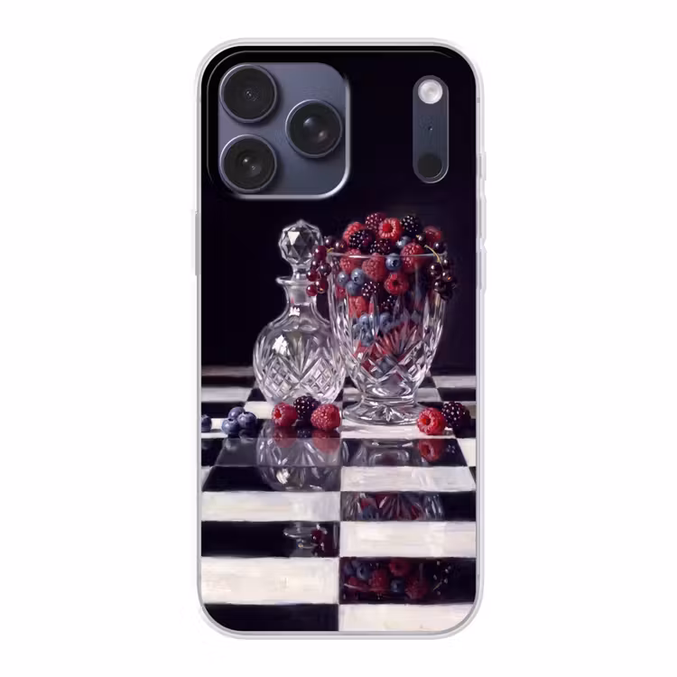 Telefoonhoesje Softcase - Bessen - Kristal - Stilleven — 1