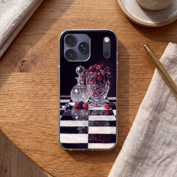 Telefoonhoesje Softcase - Bessen - Kristal - Stilleven — 2