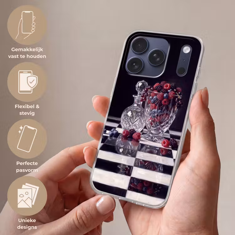 Telefoonhoesje Softcase - Bessen - Kristal - Stilleven — 4