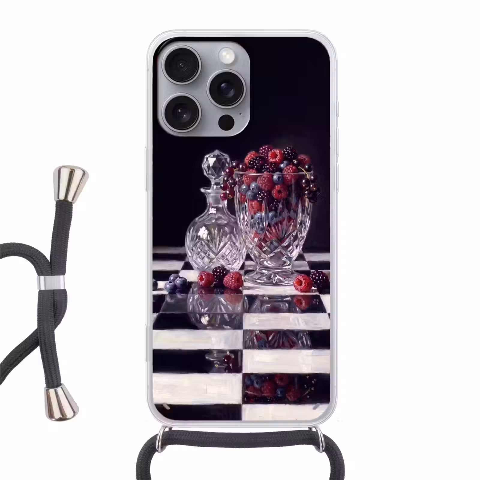Telefoonhoesje met koord - Bessen - Kristal - Stilleven — 1