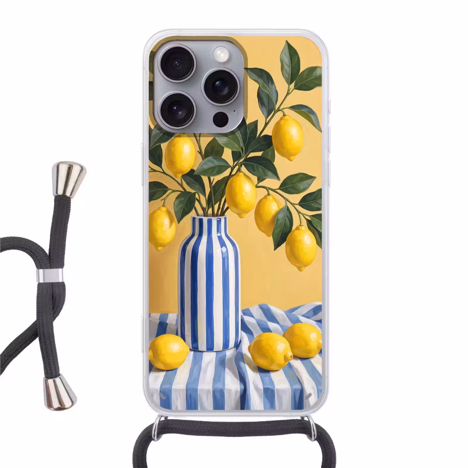 Telefoonhoesje met koord - Citroen - Stilleven - Modern — 1