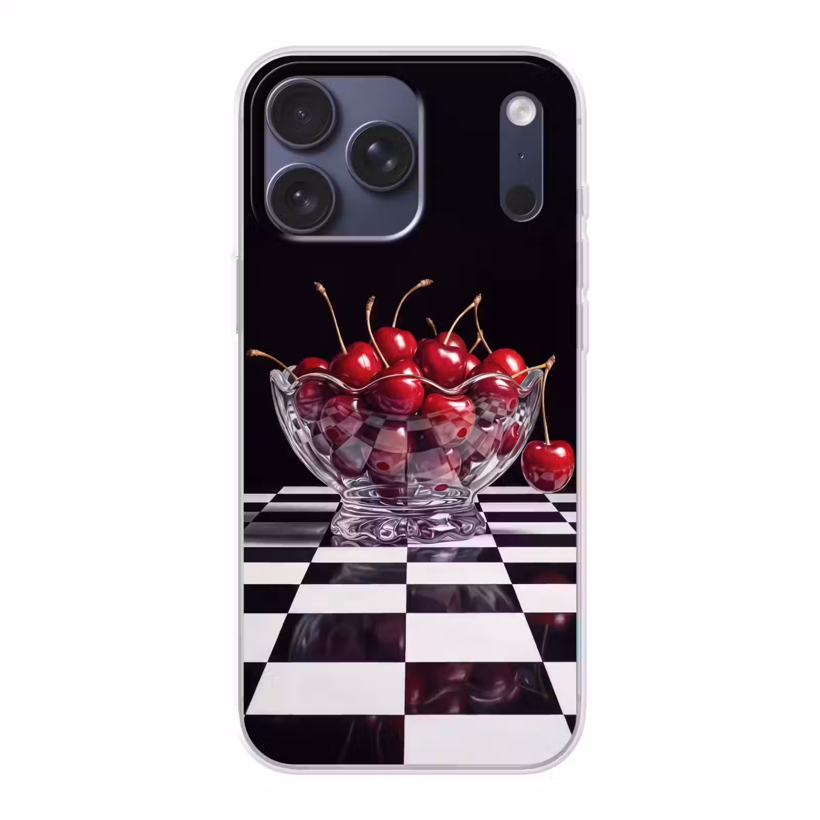 Telefoonhoesje Softcase - Eten - Kersen - Rood — 1