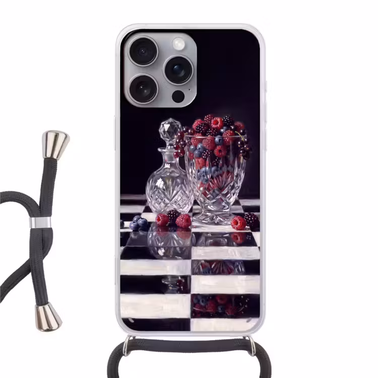 Telefoonhoesje met koord - Bessen - Kristal - Stilleven — 1