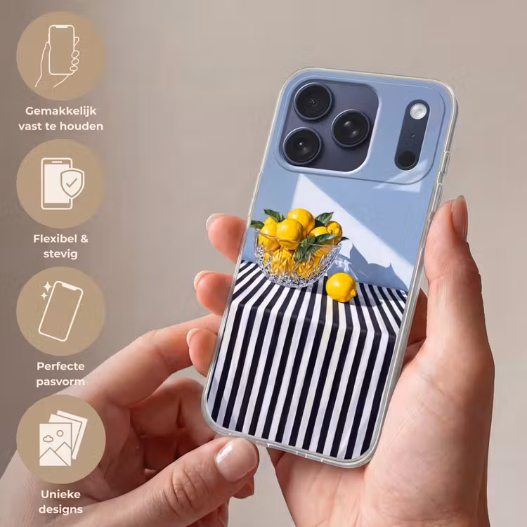 Telefoonhoesje Softcase - Citroenen - Fruit - Geel — 4