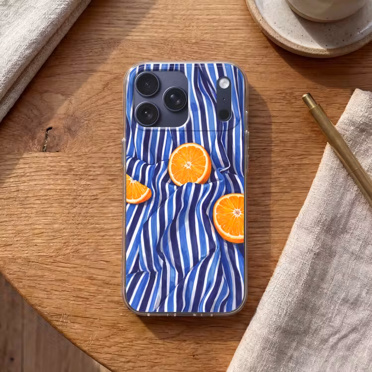 Telefoonhoesje Softcase - Eten - Fruit - Oranje — 2