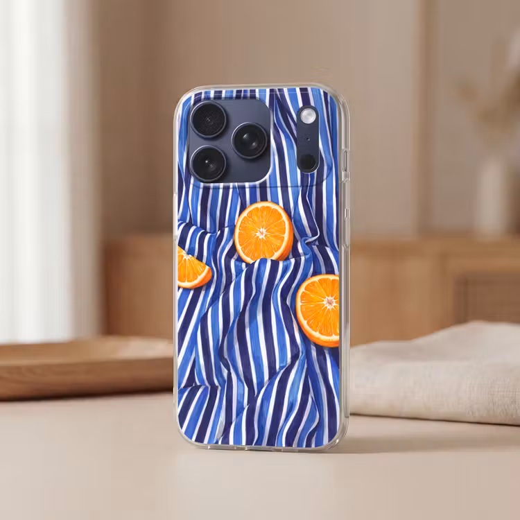Telefoonhoesje Softcase - Eten - Fruit - Oranje — 3