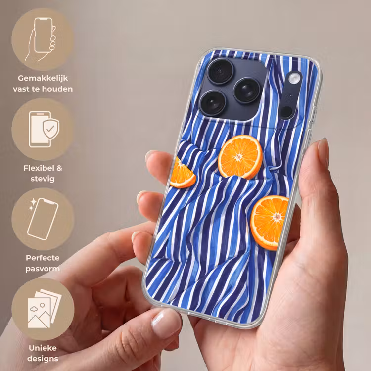 Telefoonhoesje Softcase - Eten - Fruit - Oranje — 4