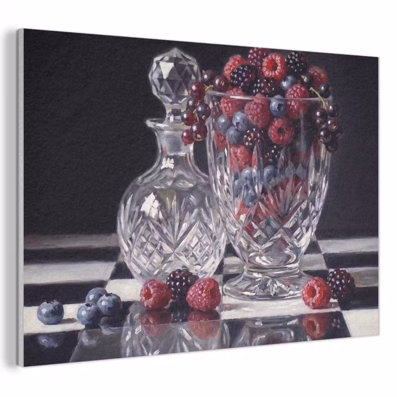 Akoestisch schilderij - Bessen - Kristal - Stilleven — 1