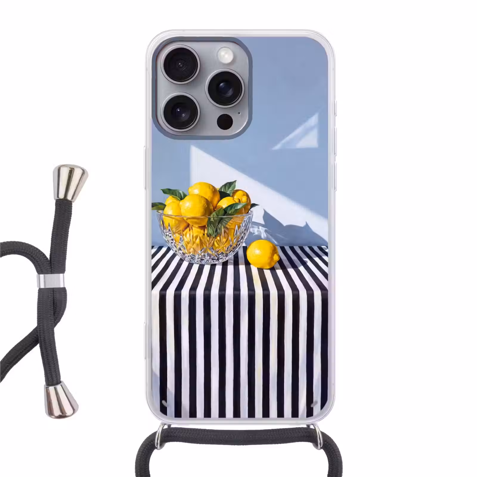 Telefoonhoesje met koord - Citroenen - Fruit - Geel — 1