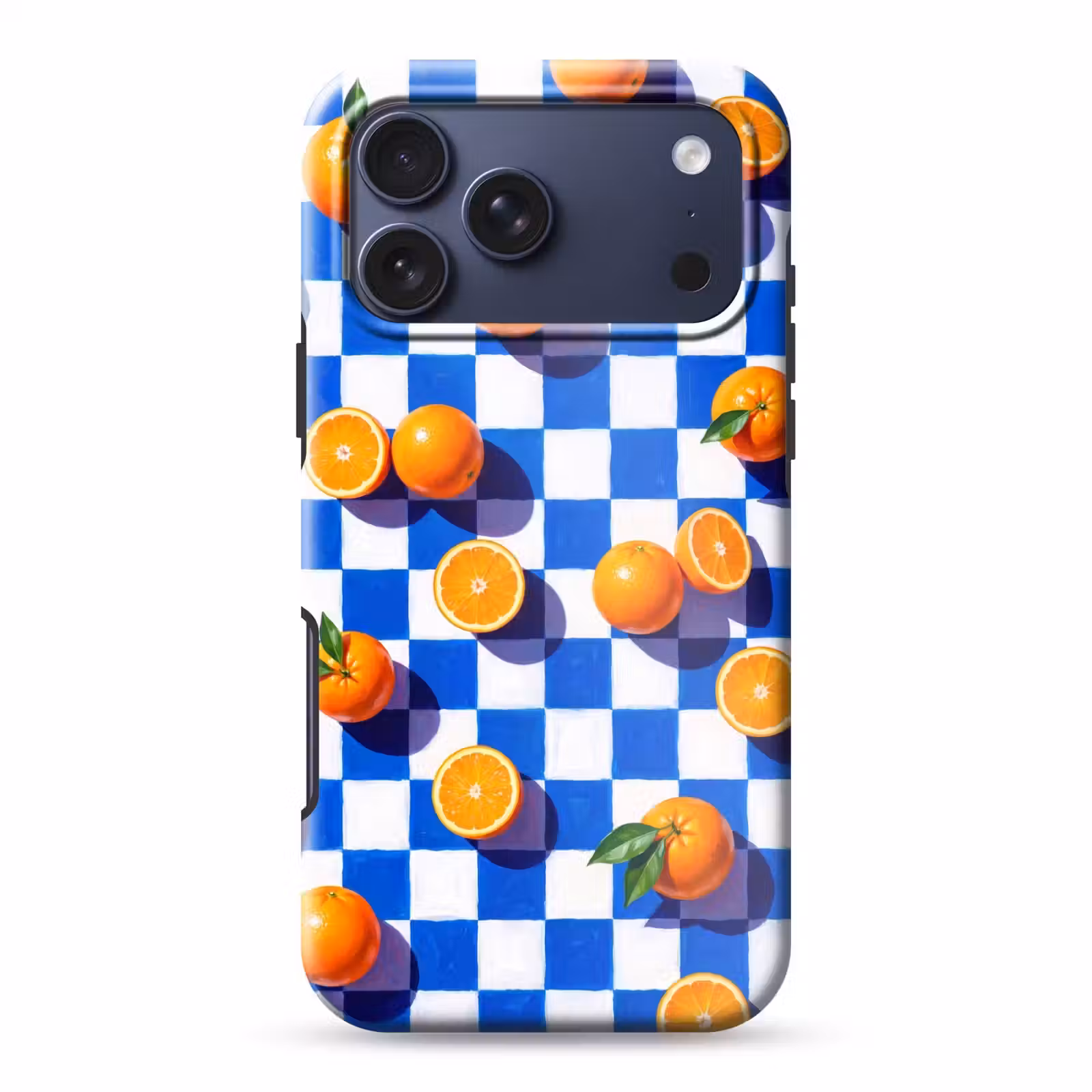 Telefoonhoesje Toughcase - Sinaasappel - Geruit - Eten — 1