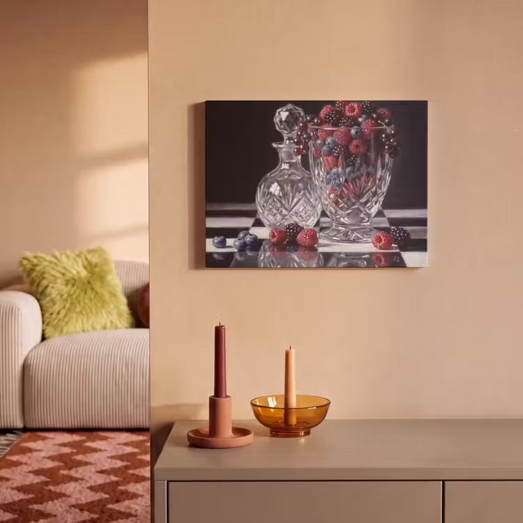 Akoestisch schilderij - Bessen - Kristal - Stilleven — 2