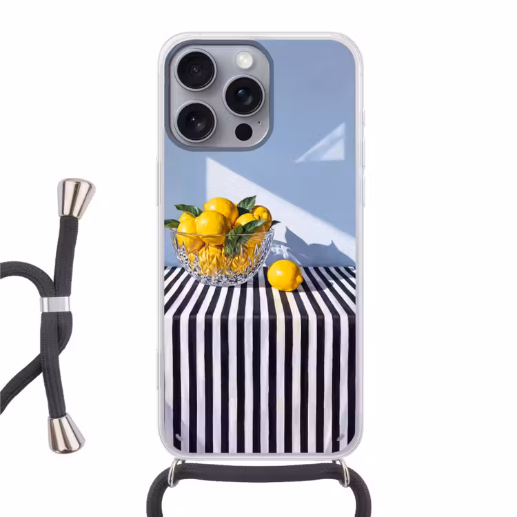 Telefoonhoesje met koord - Citroenen - Fruit - Geel — 1