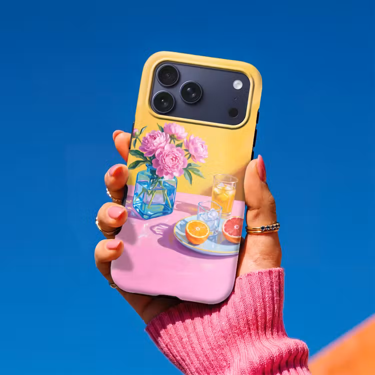 Telefoonhoesje Toughcase - Bloemen - Roze - Modern — 2