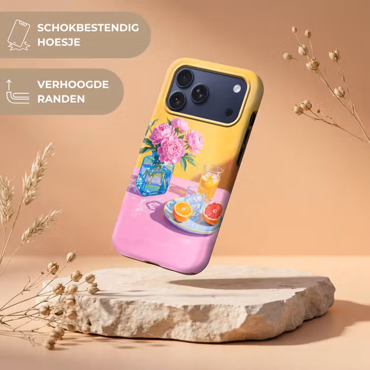 Telefoonhoesje Toughcase - Bloemen - Roze - Modern — 5