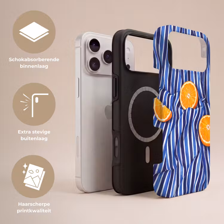 Telefoonhoesje Toughcase - Eten - Fruit - Oranje — 3