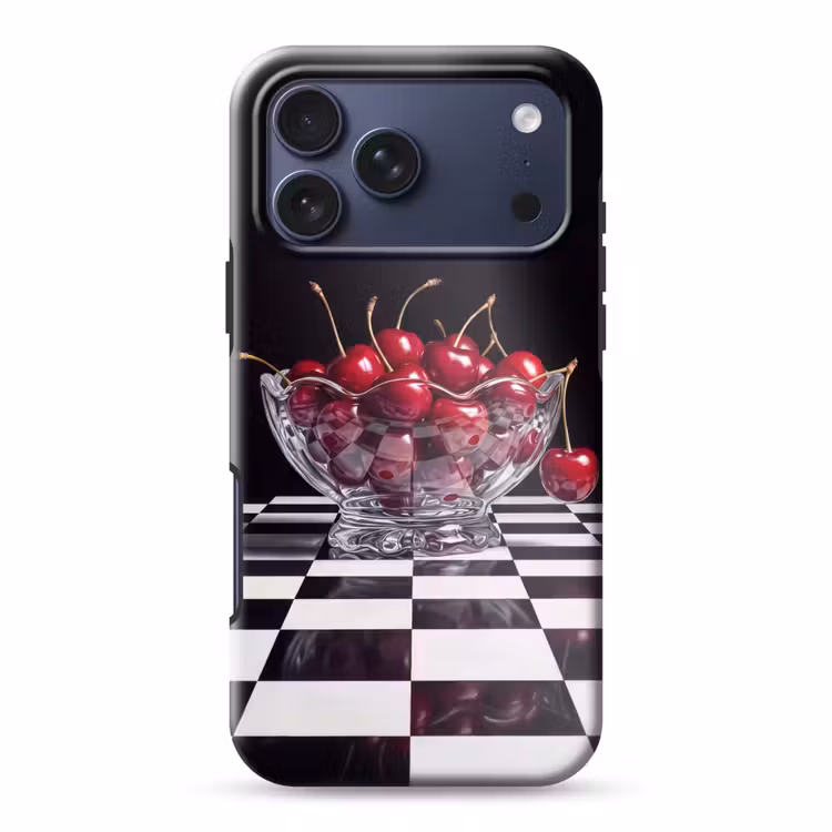 Telefoonhoesje Toughcase - Eten - Kersen - Rood — 1