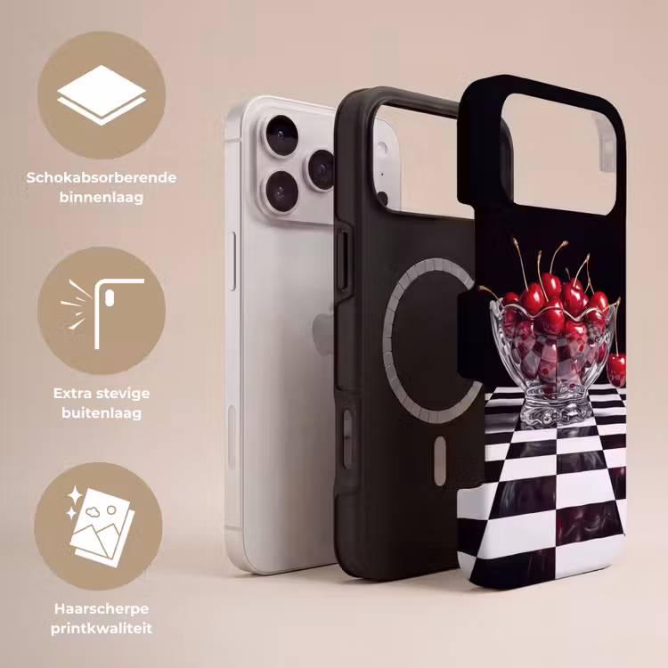 Telefoonhoesje Toughcase - Eten - Kersen - Rood — 3