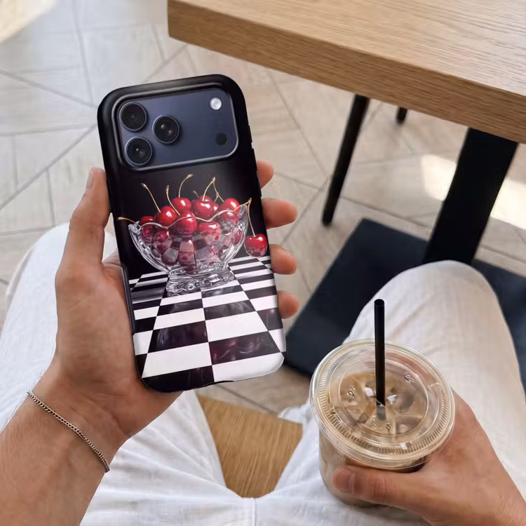 Telefoonhoesje Toughcase - Eten - Kersen - Rood — 4